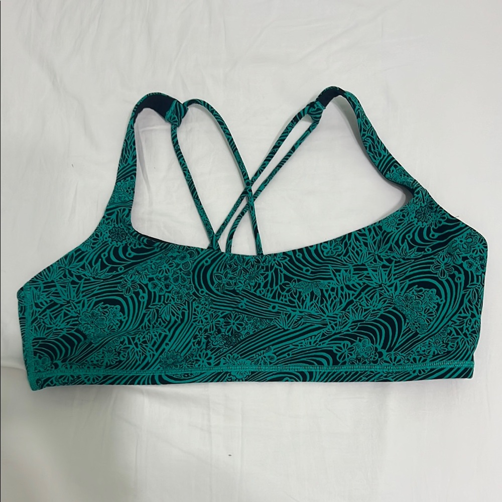 Lululemon Sports Bra | Teal Pattern
